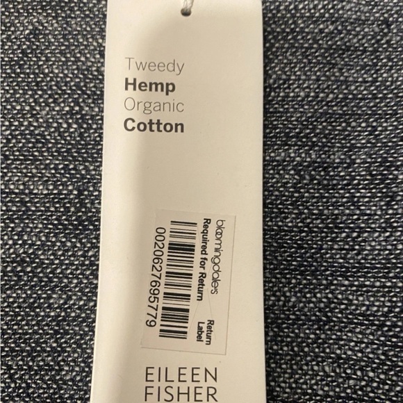 EILEEN FISHER Tweedy Hemp Organic Cotton Kimono Jacket XL Grey Open Front - Picture 11 of 12